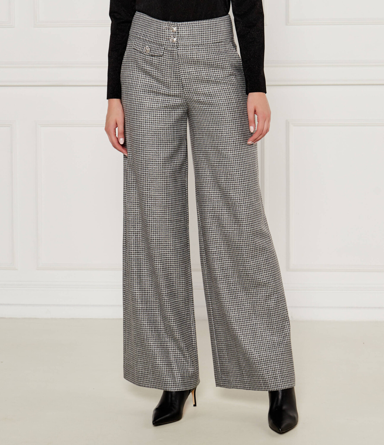 

Брюки Liu Jo flare fit, серый