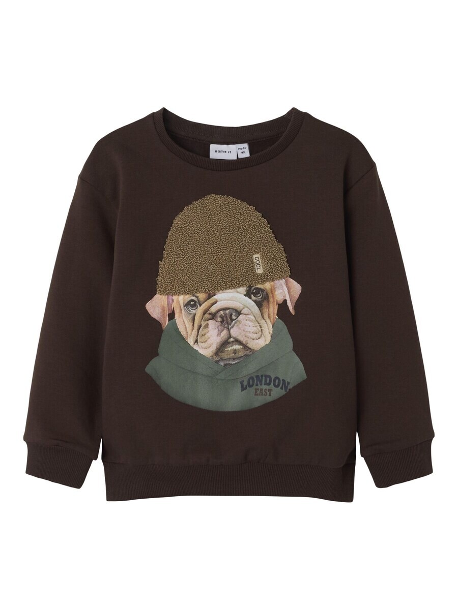 

Худи NAME IT Sweatshirt, цвет chocolate/light brown