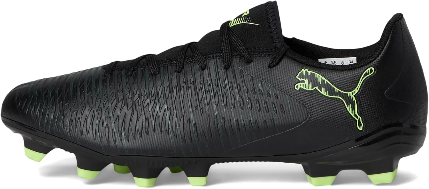 Мужские футбольные бутсы Puma Future Play Firm Ground, искусственная поверхность, черный/зеленый — фото 4
