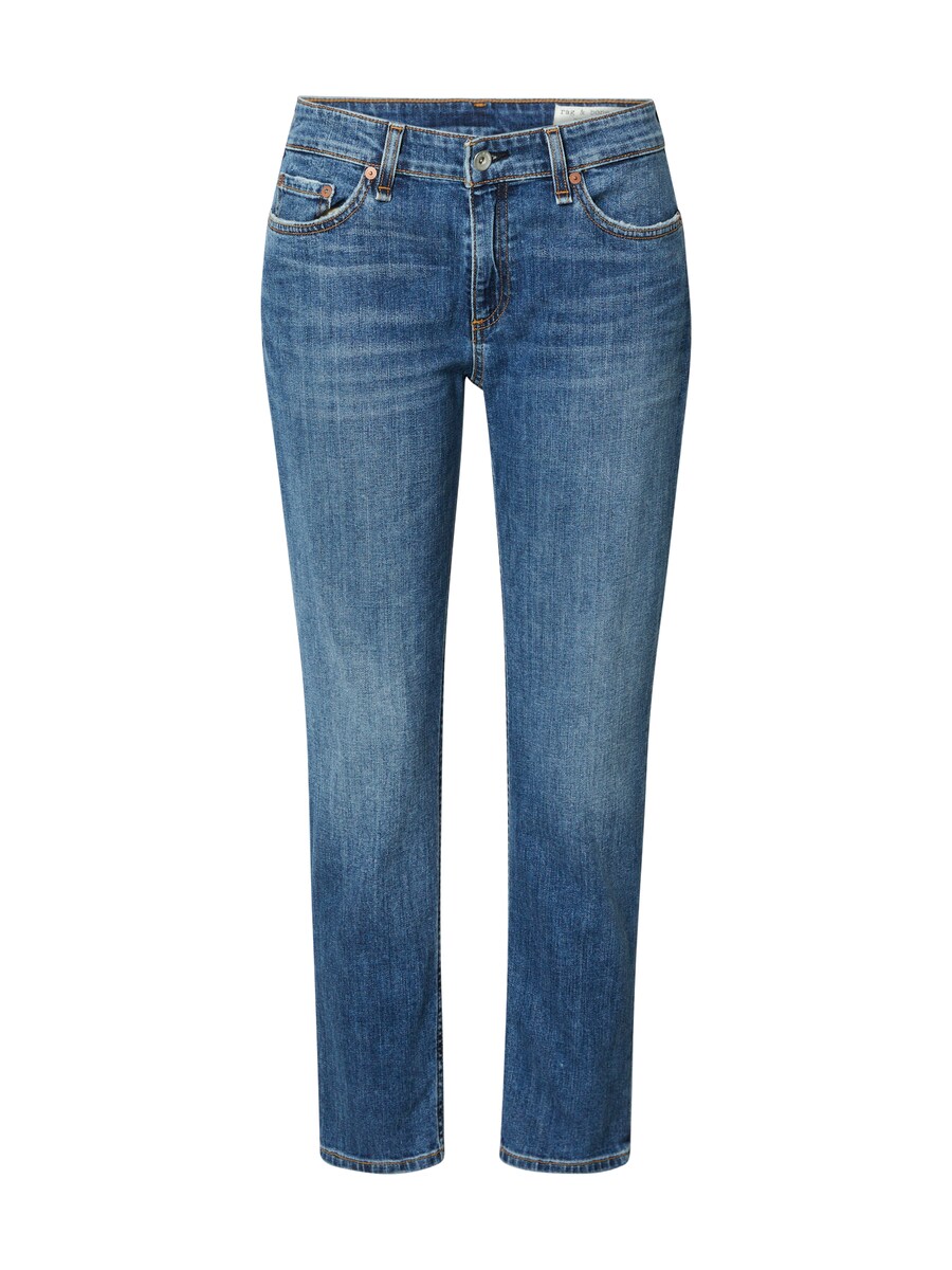 

Обычные джинсы rag & bone dre low-rise slim boyfriend, синий деним