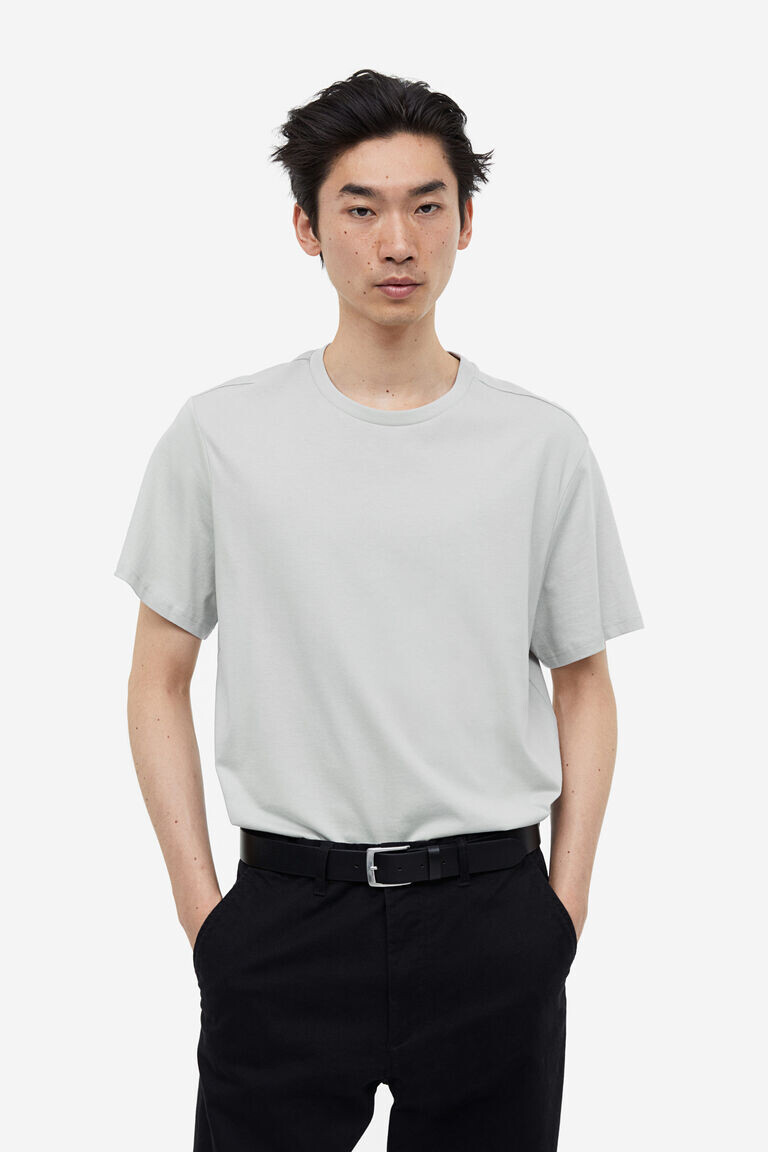 

Футболка стандартного кроя H&M, серый