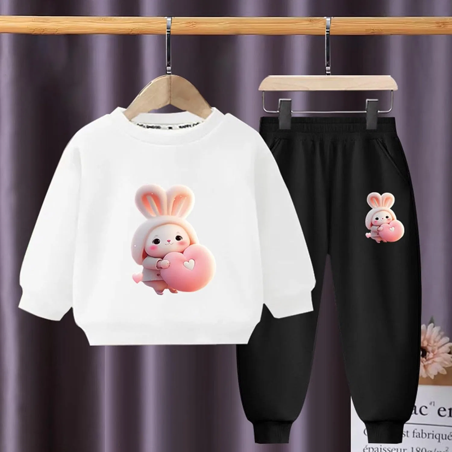 Детский спортивный костюм Kawaii Animal 2 предмета, D-110 White Boy Girl — фото 2