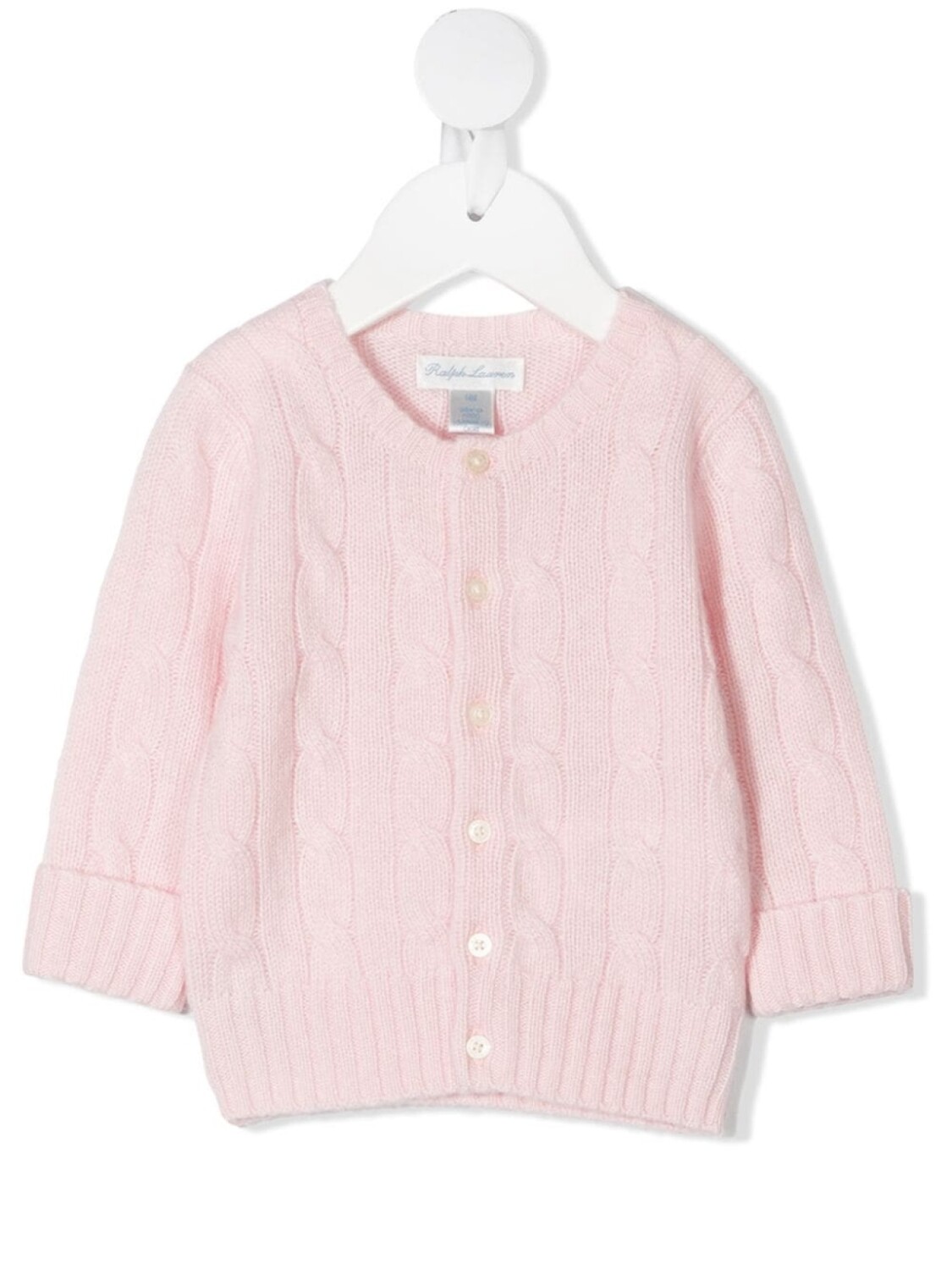 

Ralph Lauren кашемировый кардиган фактурной вязки, розовый