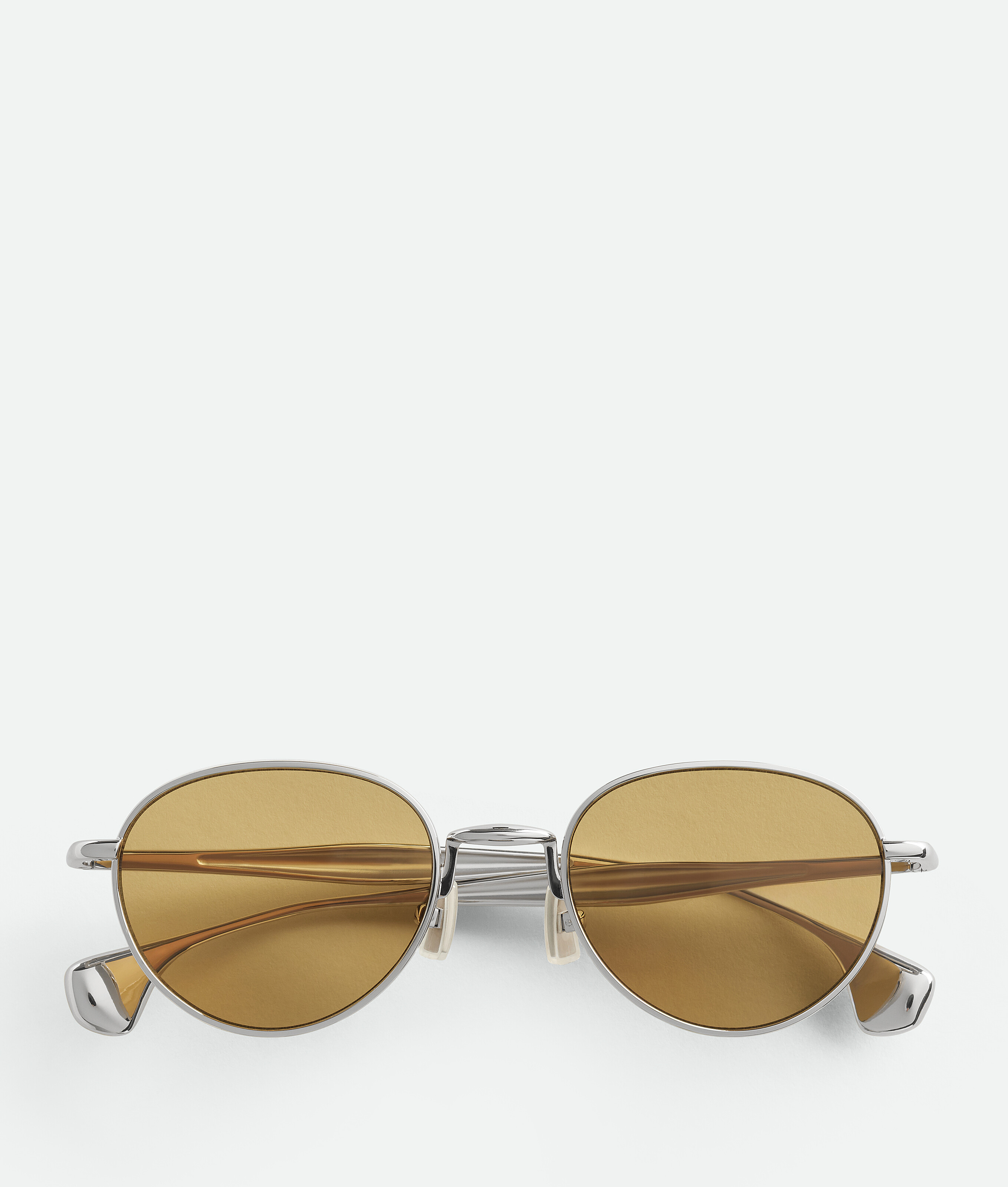 

Fin panthos sunglasses BOTTEGA VENETA, серебристый/коричневый