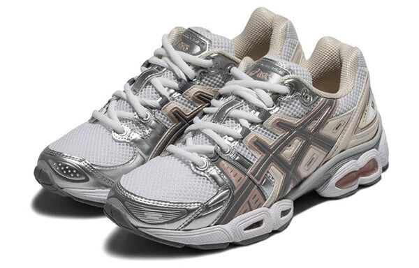 Кроссовки гель нимбус 9 Asics, белый — фото 2