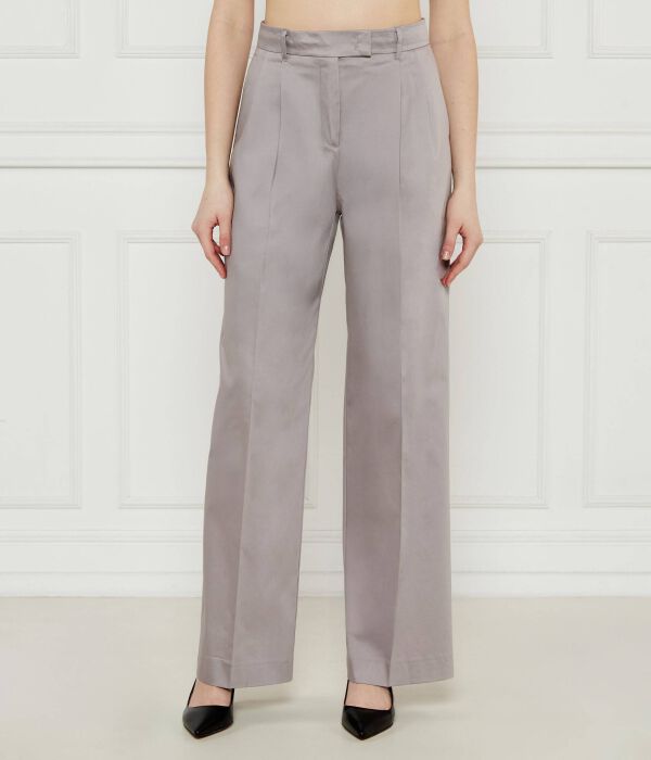 

Брюки меланжевые Flare fit Max&Co., серый