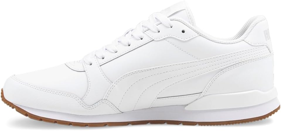 Мужские кроссовки PUMA St Runner V3 с шнуровкой, повседневные - белые — фото 3