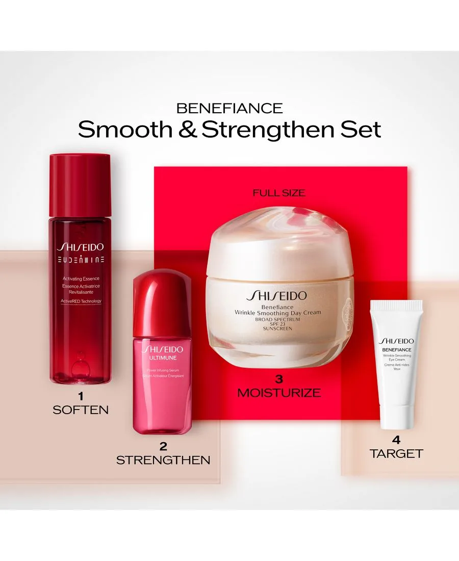 Shiseido Подарочный набор из 4 предметов для разглаживания и укрепления кожи с омолаживающим эффектом — фото 2