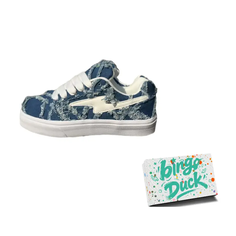 

BINGO DUCK Низкие скейтерские кроссовки унисекс деним синий, цвет Denim Blue