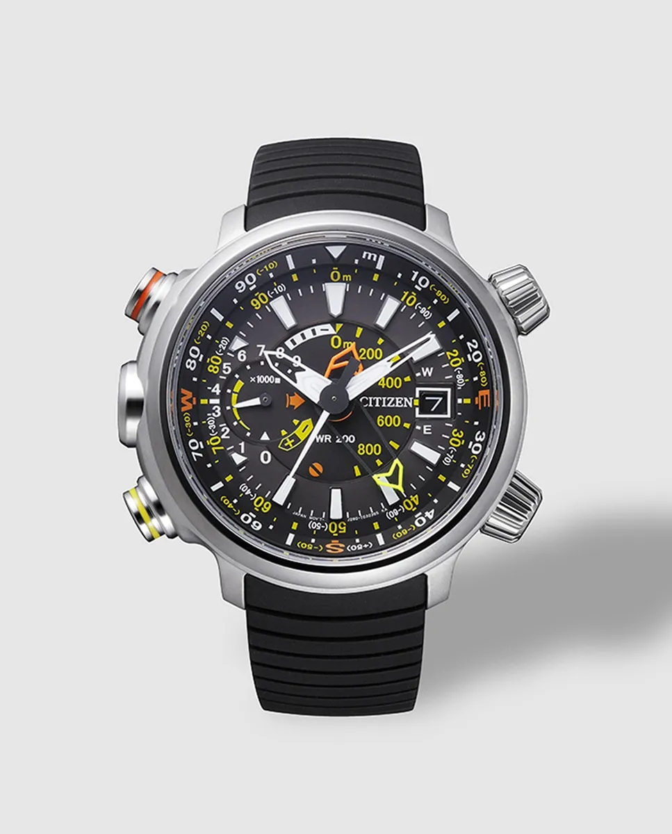 

Часы Citizen Altichron BN4021-02E Eco-Drive из резины для мужчин, черный