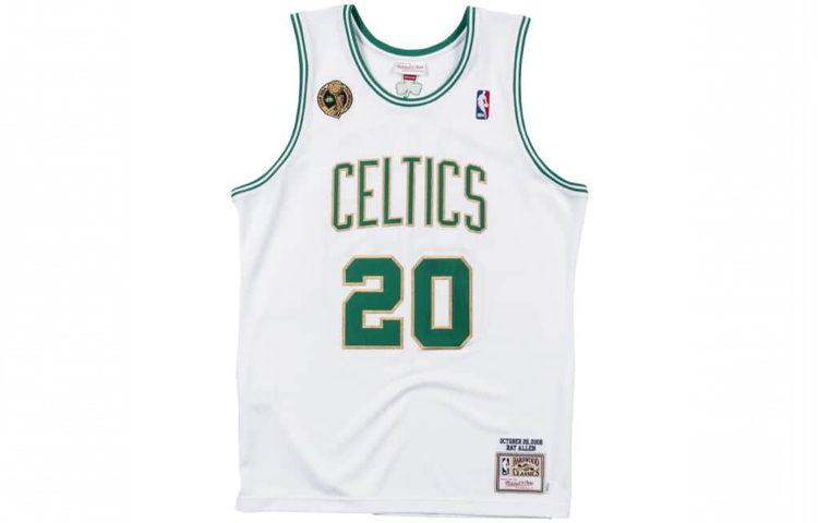 

Баскетбольная майка унисекс белая Mitchell Ness