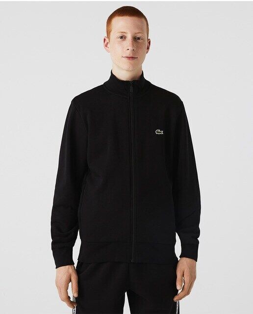 

Мужская толстовка обычного кроя на молнии Lacoste, черный