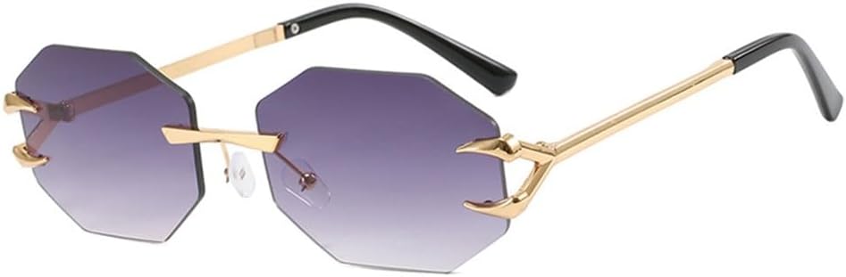 

Модные женские солнцезащитные очки, персонализированные солнцезащитные очки, стильные ретро-очки, безрамочные солнцезащитные очки, универсальные солнцезащитные очки с козырьком KTUCN, Double Gray