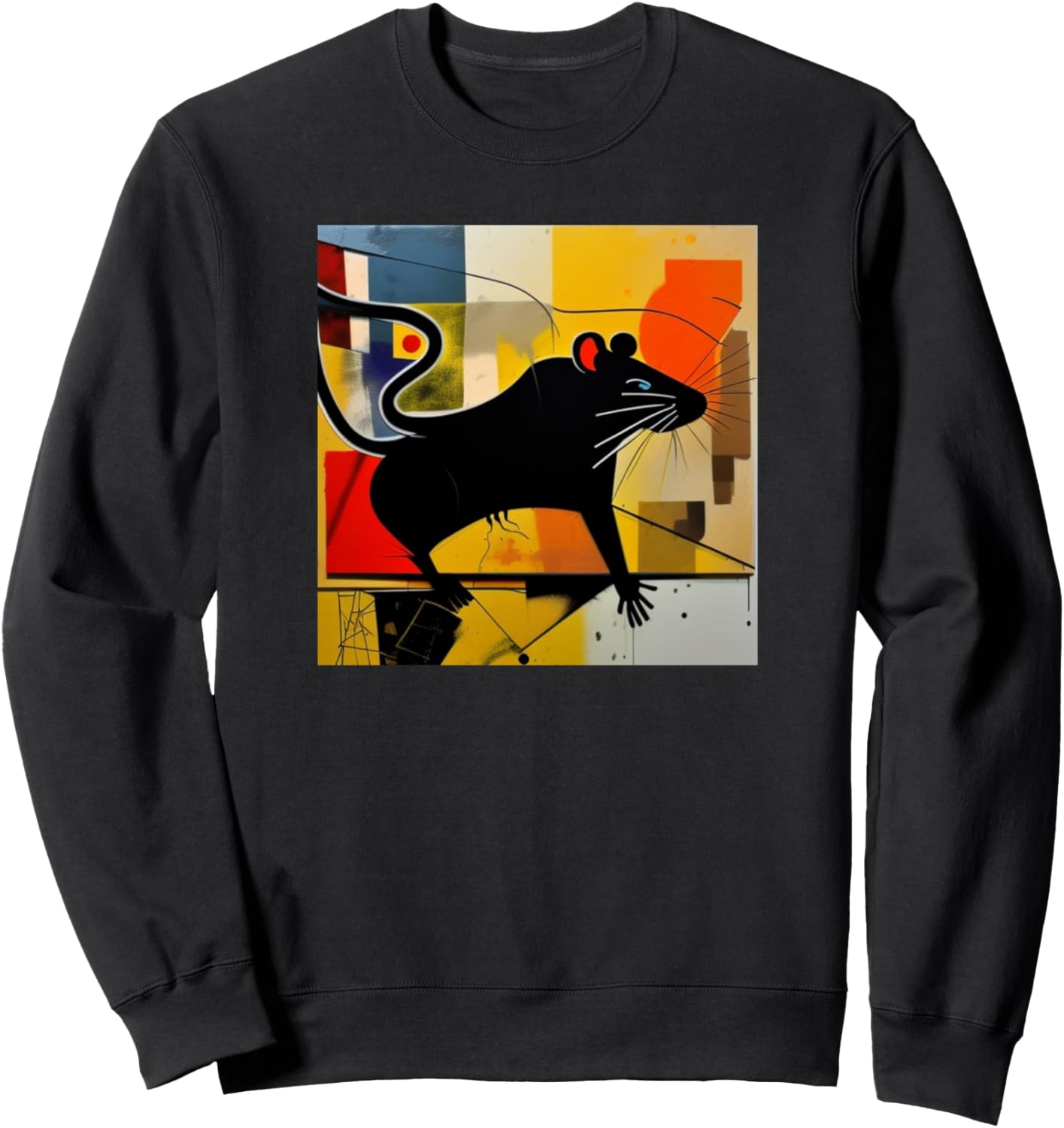 

Толстовка с силуэтом мыши и надписью Любитель мышей Rats - Pets Art Women Girls Kids Men Boys Poison, черный