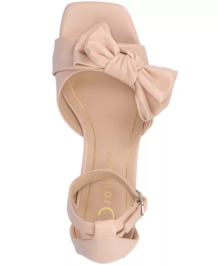 Женские босоножки Zevi Block Heel на платформе Journee Collection, розовый — фото 4