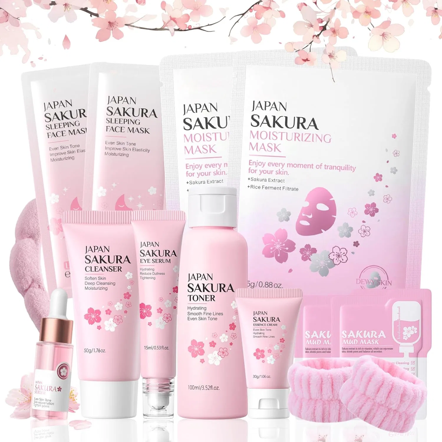 Набор для ухода за кожей Sakura, 12 предметов Mrcuvaryas