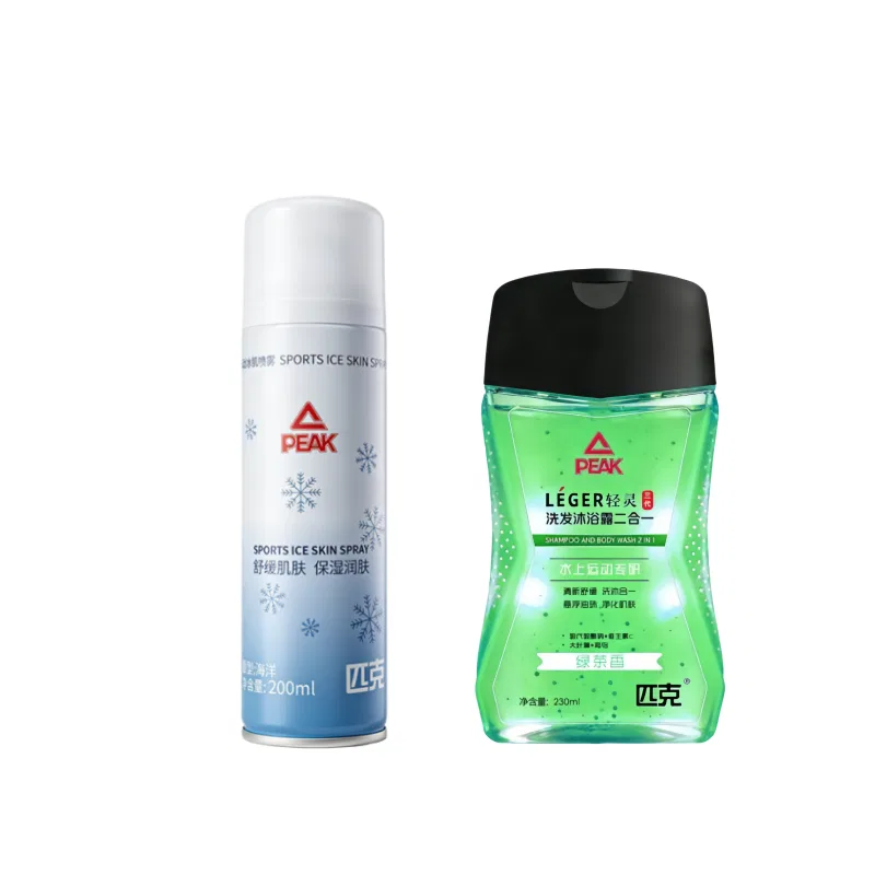 Набор для ухода за телом PEAK Ice Muscle Spray + Sport Shower Gel Green Tea
