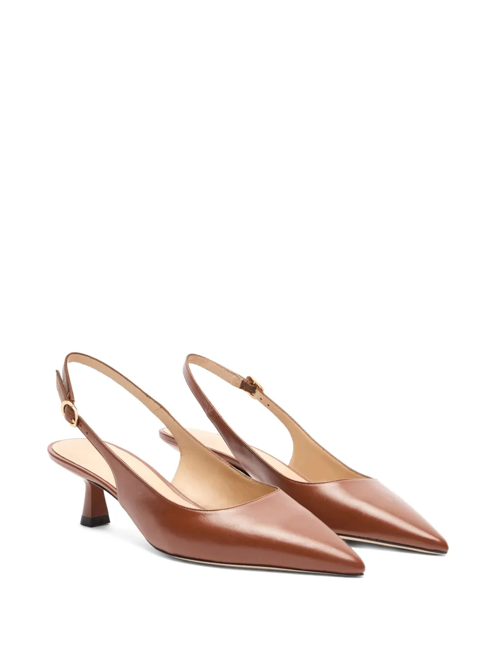 Туфли Sculpt 35 с ремешком на пятке Stuart Weitzman, коричневый — фото 2