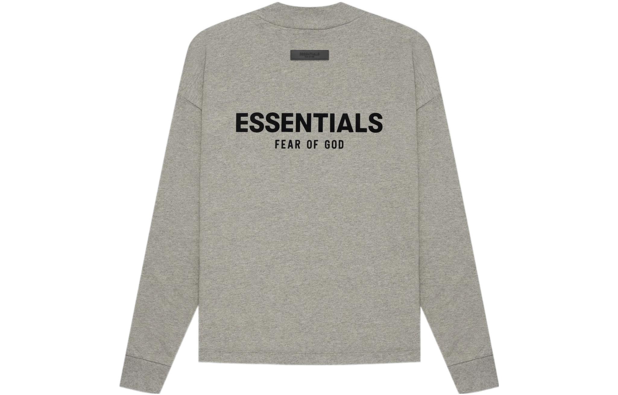 Женская футболка с длинным рукавом SS22 Fear Of God Essentials, цвет Dark Oat — фото 2