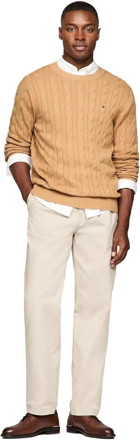 Свитер Tommy Hilfiger Men's Iconic Cable Knit из коллекции 2024, Pinecone Tan. — фото 2