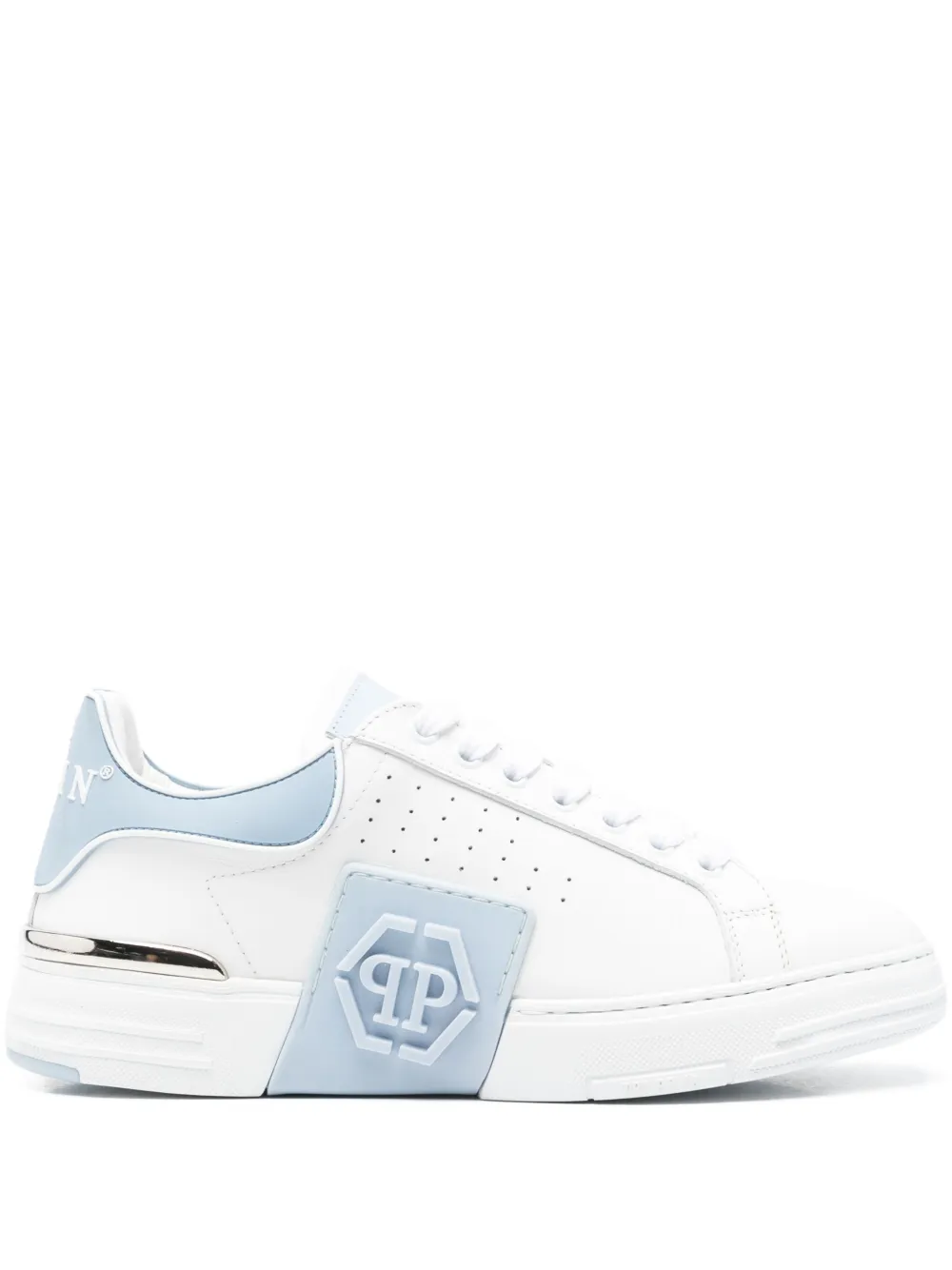 Кожаные кроссовки Philipp Plein, белый