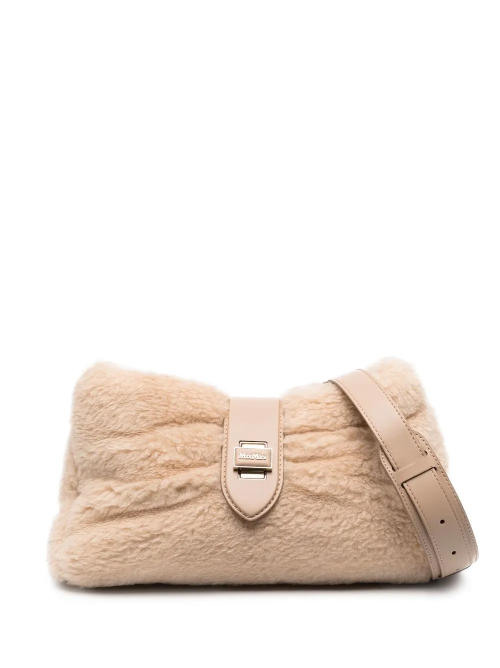 

Сумка-тоут с овчиной MAX MARA, нейтральный