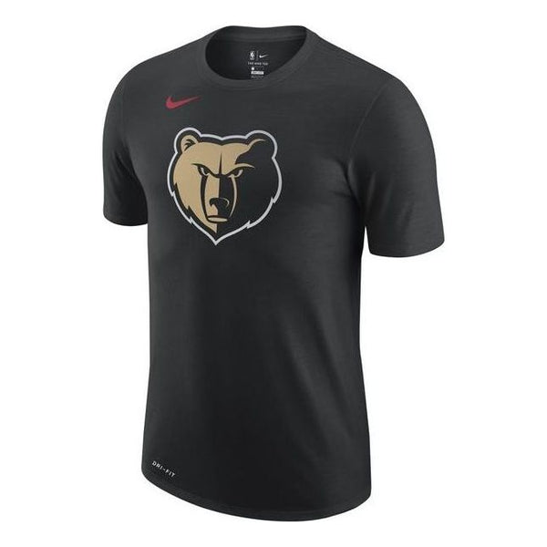 

Футболка Men's Nike Logo Bear Head Printing Short Sleeve Gray Memphis Grizzlies Black T-Shirt, мультиколор