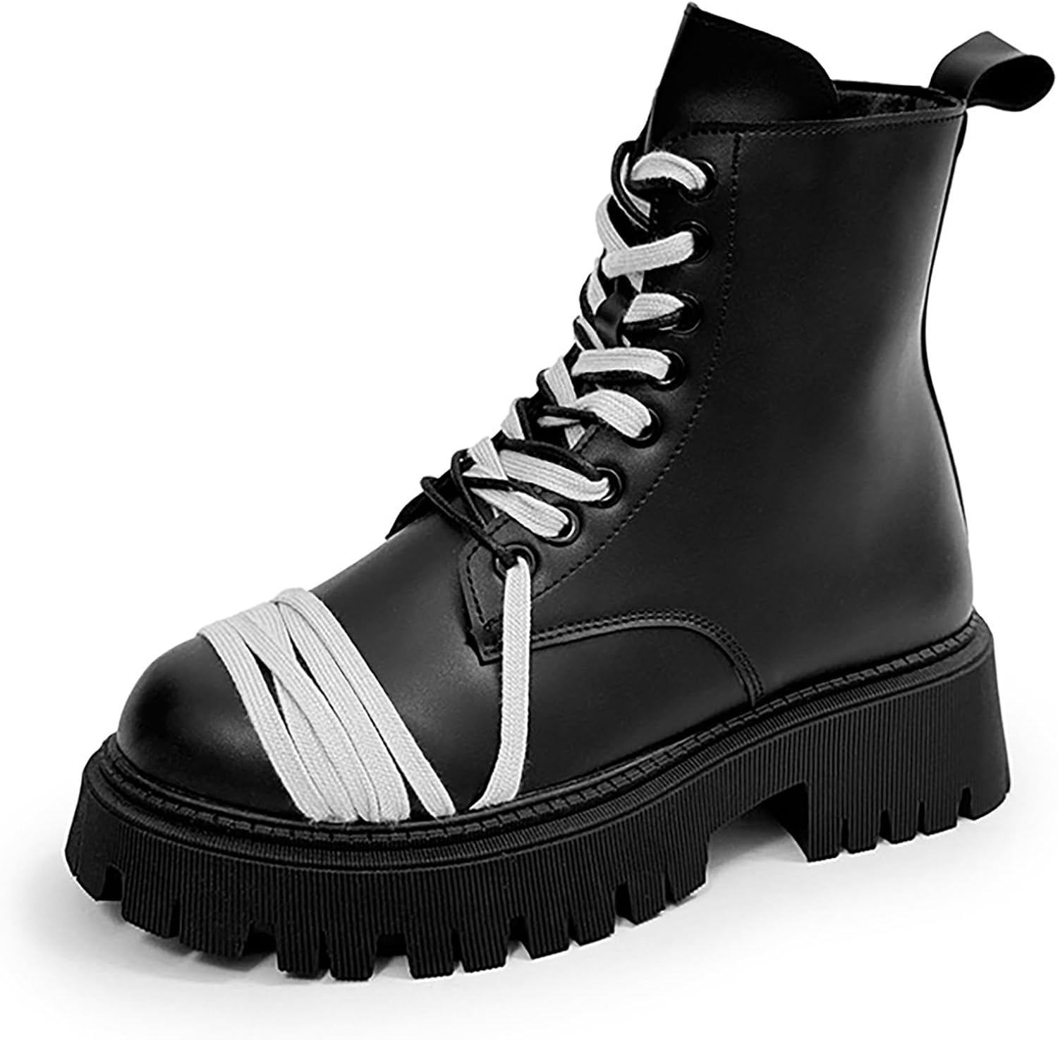 

Мужские кожаные мотоциклетные ботинки на массивном каблуке с платформой, удобные, с съемной стелькой для увеличения роста, модные с шнуровкой, на протекторной подошве против скольжения, защитой от ударов, для активного отдыха и походов Nengmaon,...