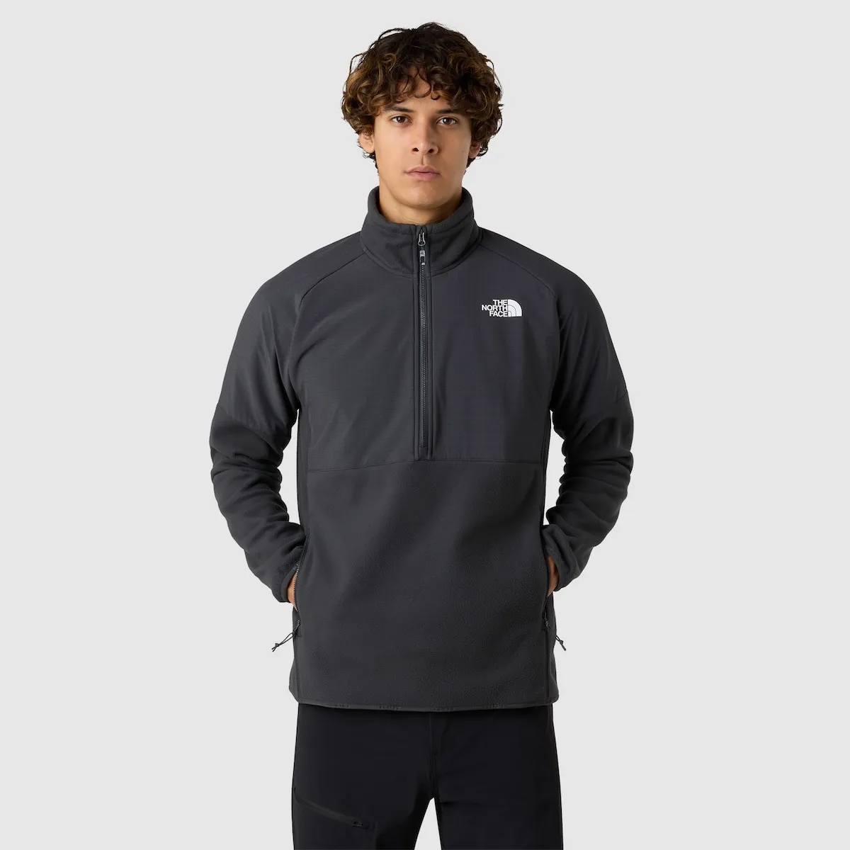 

Мужская флисовая куртка Glacier с полумолнией The North Face, серый