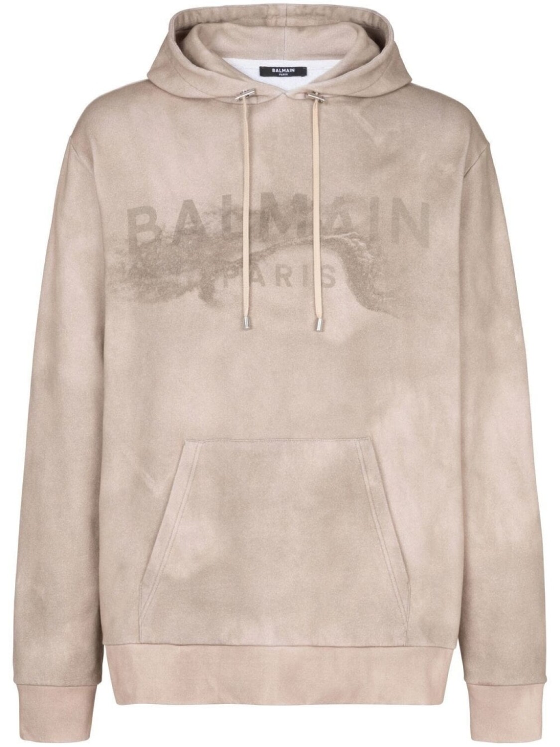 

Balmain худи из органического хлопка, нейтральный цвет