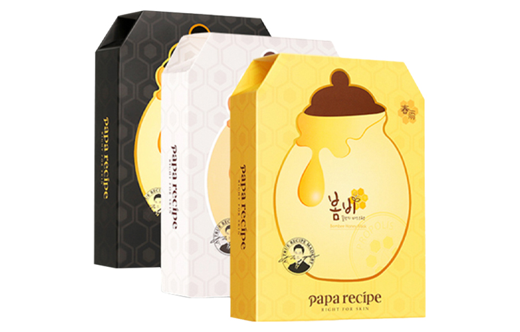 Papa Recipe Желто-бело-черная маски Honeys — фото 2