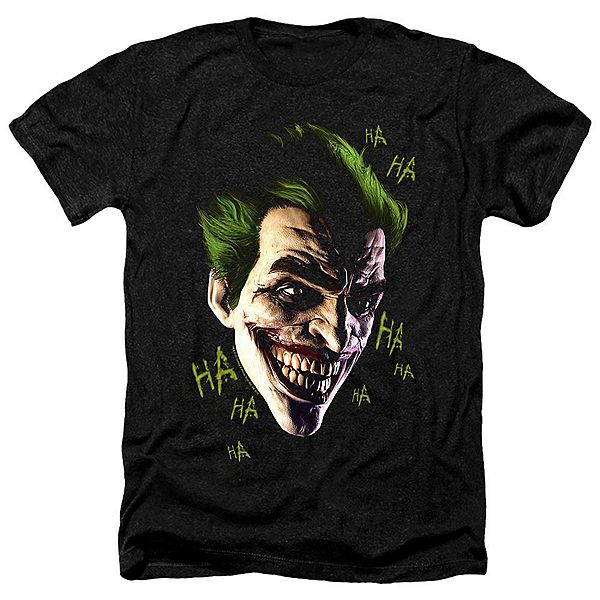 

Футболка Batman Arkham Origins Joker Grim Adult Heather Licensed Character