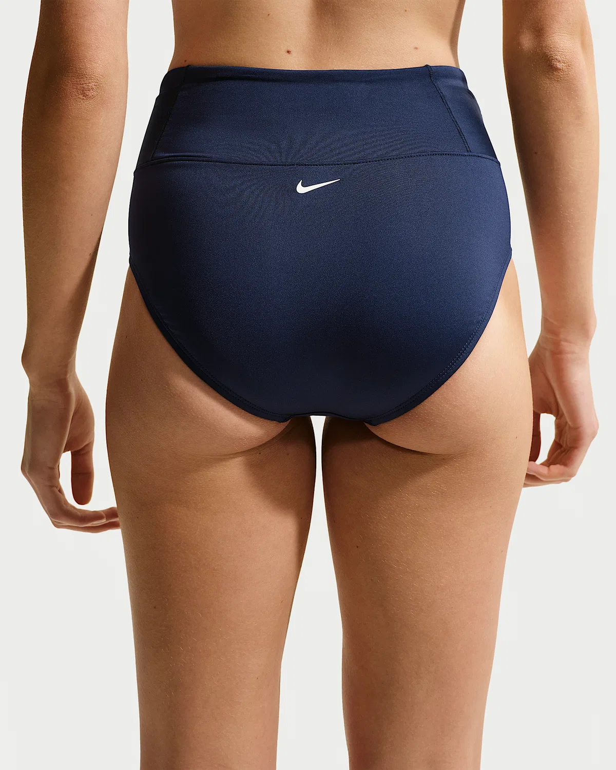 Женские плавки Nike Swim Effortless Essential с высокой талией, Midnight Navy — фото 3