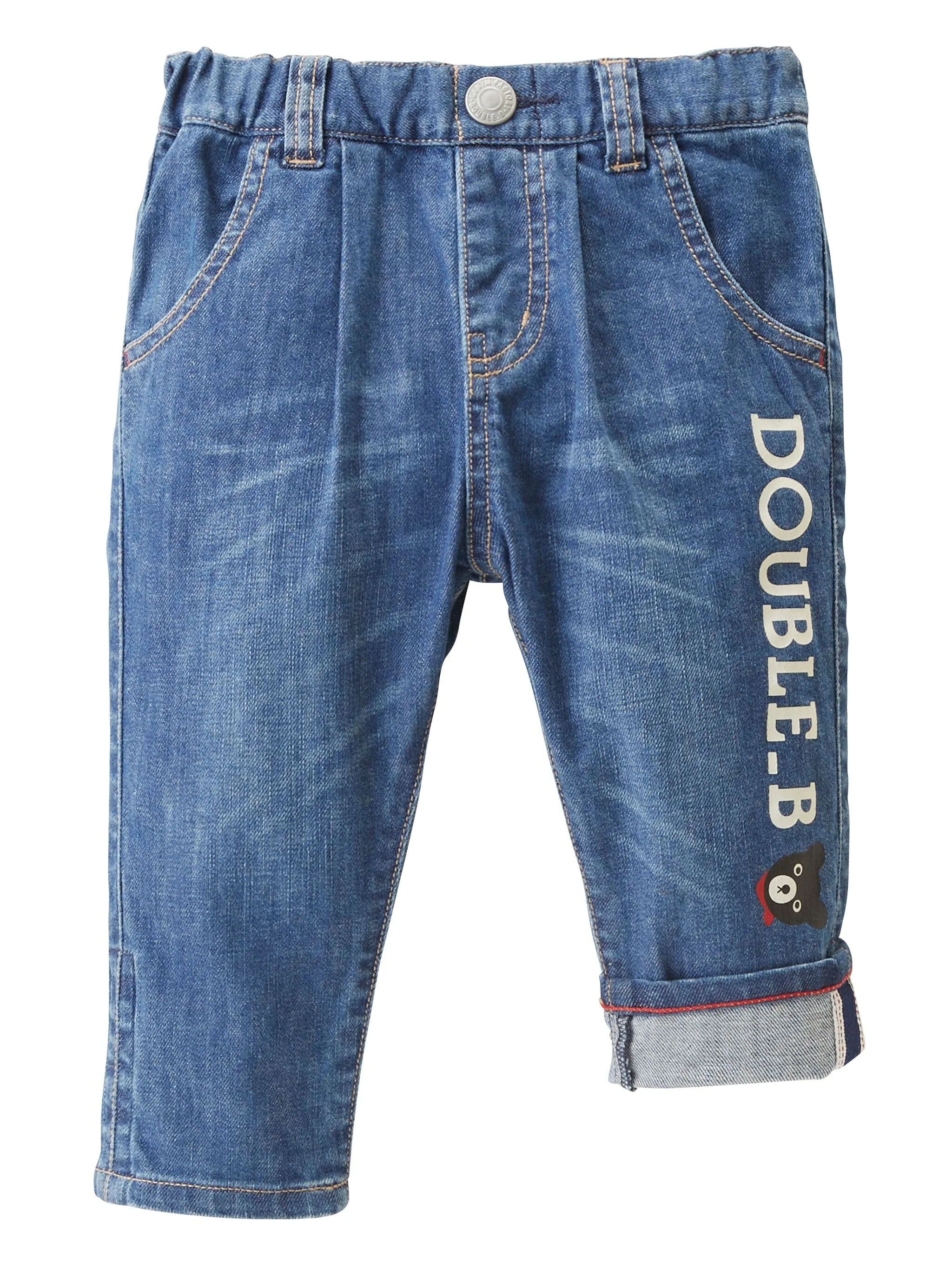 

Прямые джинсы с логотипом Miki House, синий