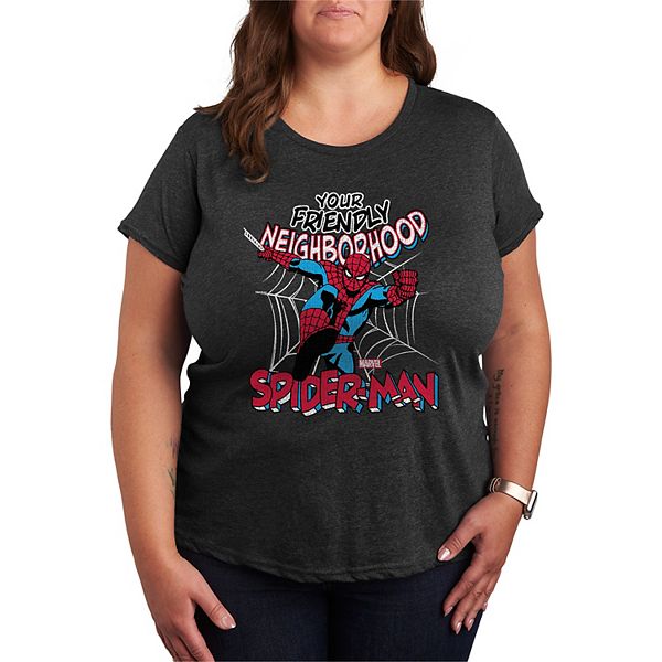 

Футболка Plus size с принтом Spider-Man Marvel, Heather Charcoal