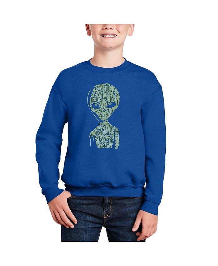 

Толстовка с круглым вырезом Big Boy's Word Art LA Pop Art, синий