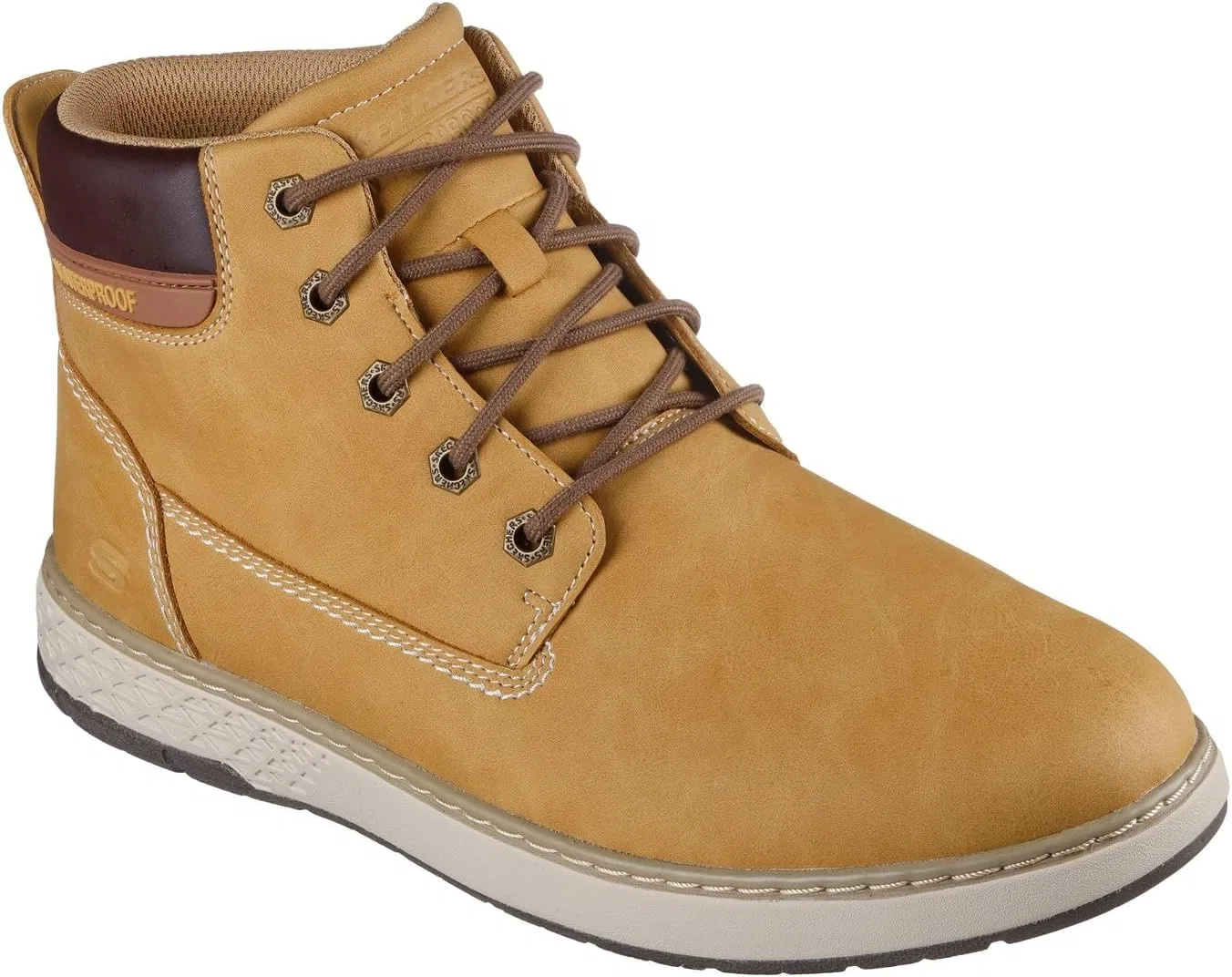 Мужские ботинки Skechers Garlan Deno из экокожи, коричневые, размер 45,5 EU — фото 4