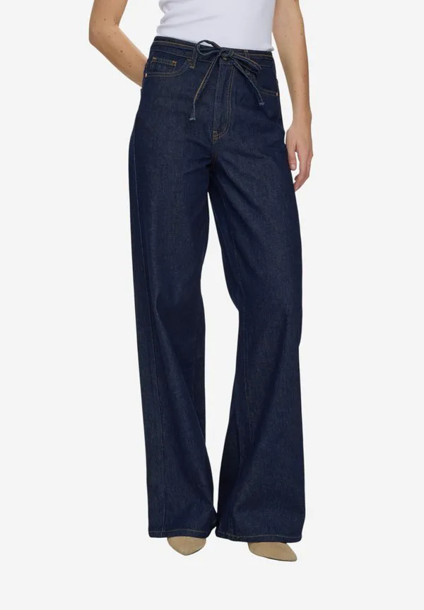 

Нубруклин широко-широкие ноги Nümph, Dark Blue Denim