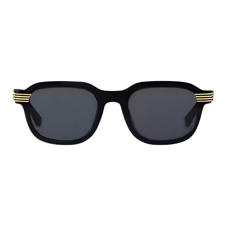 

LOUIS VUITTON Луи Виттон Слайд квадратные круглые солнцезащитные очки, Black