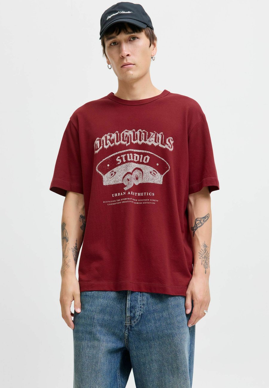 

Футболка Jack & Jones Print T-shirt, Tibetan Red/Mottled Dark Red, Красный, Футболка Jack & Jones Print T-shirt, Tibetan Red/Mottled Dark Red