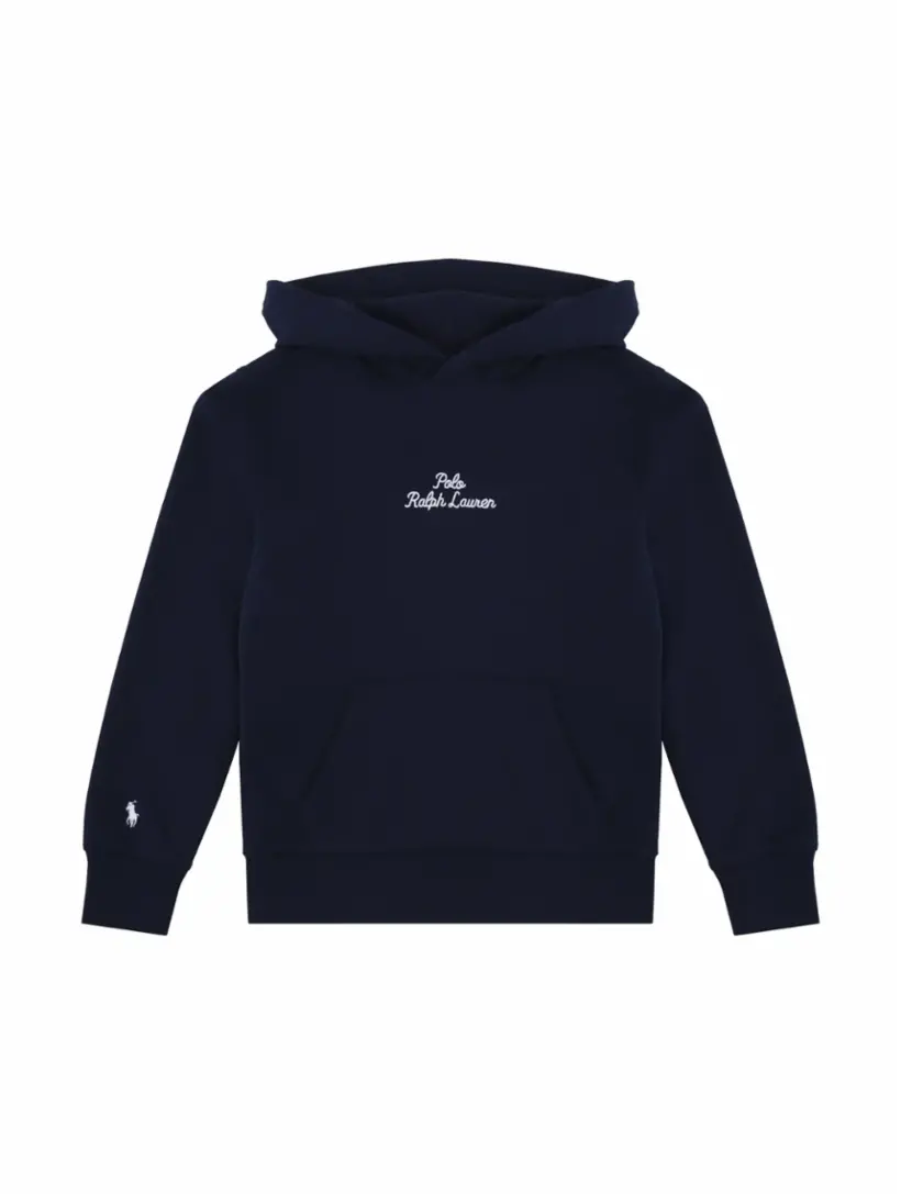 

Хлопковое худи с логотипом Ralph Lauren, тёмно-синий