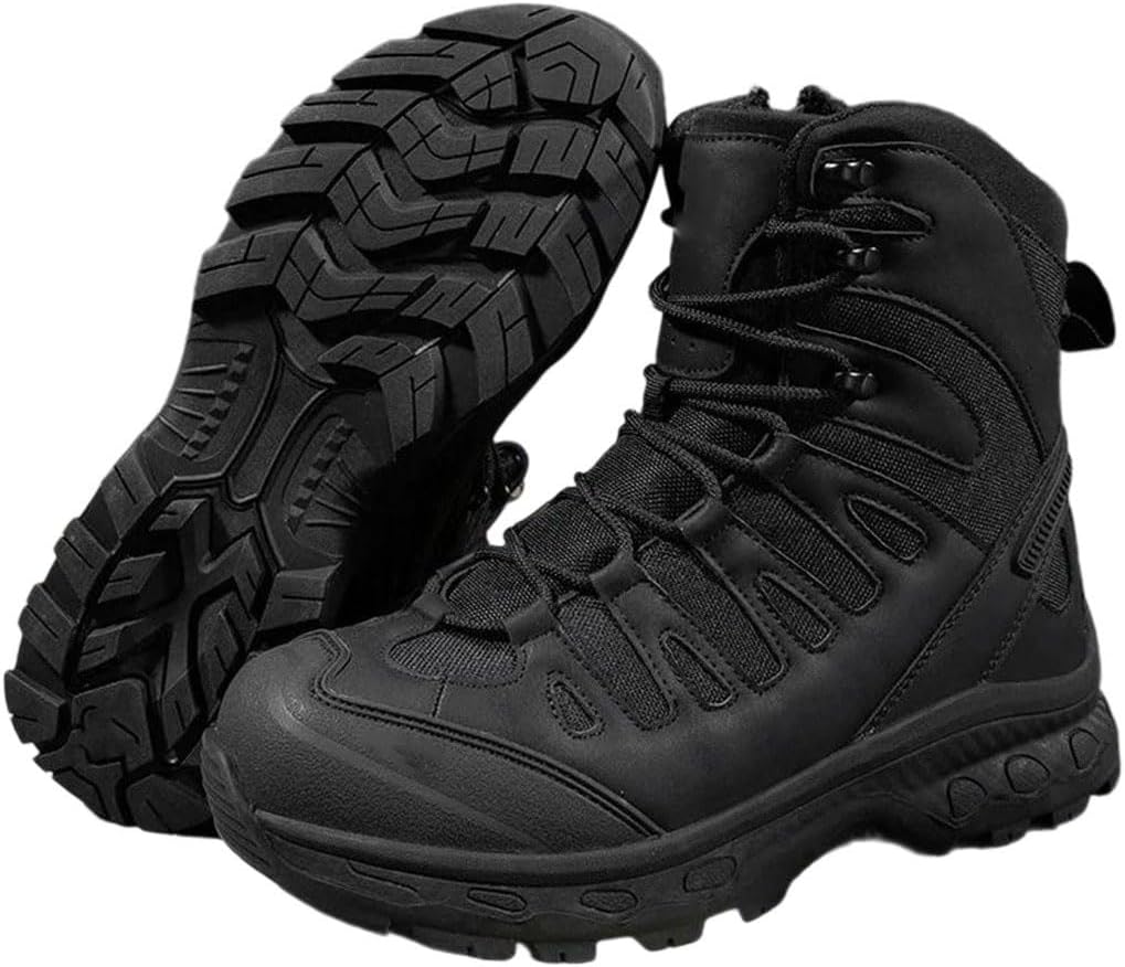 

Мужские походные ботинки на шнуровке, пустынные ботинки, водонепроницаемые, большого размера, альпинистские ботинки Generic, черный