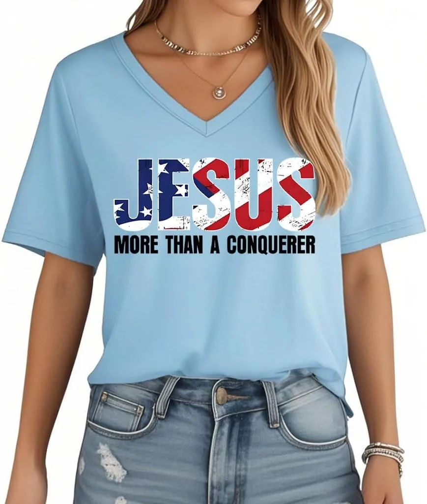 Футболка Jesus More Than A Conqueror для женщин и мужчин