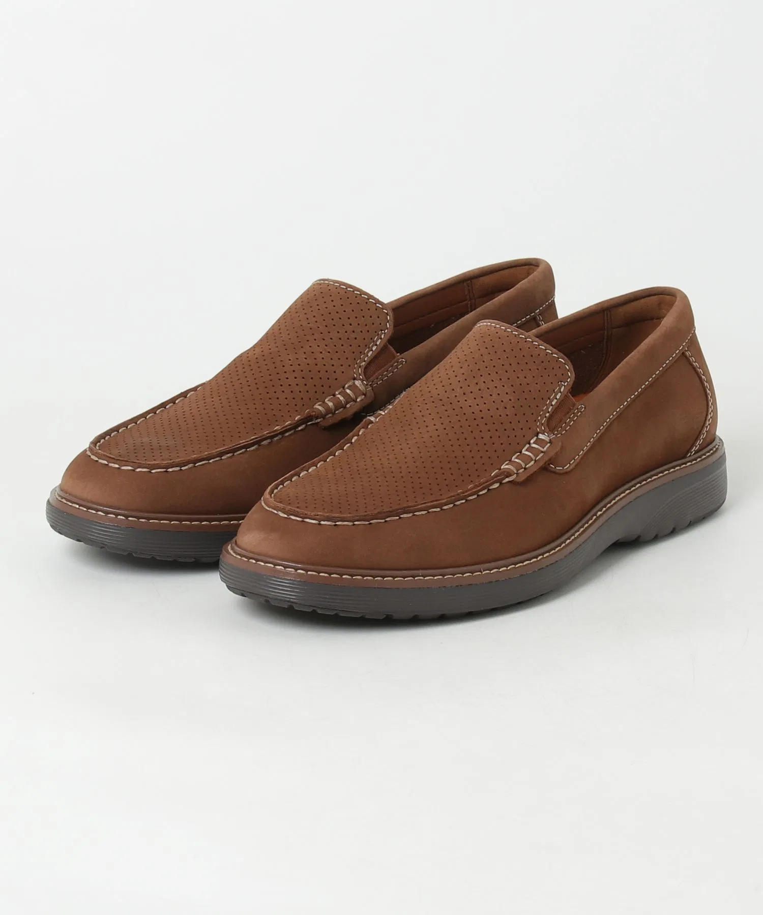 Мужские кожаные лоферы ROCKPORT CRAVEN коричневые