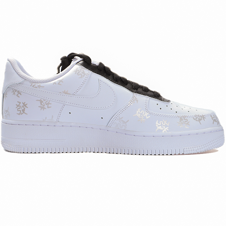 Кроссовки Air Force 1 Low top Skateboard Unisex Nike, белый серебряный — фото 4