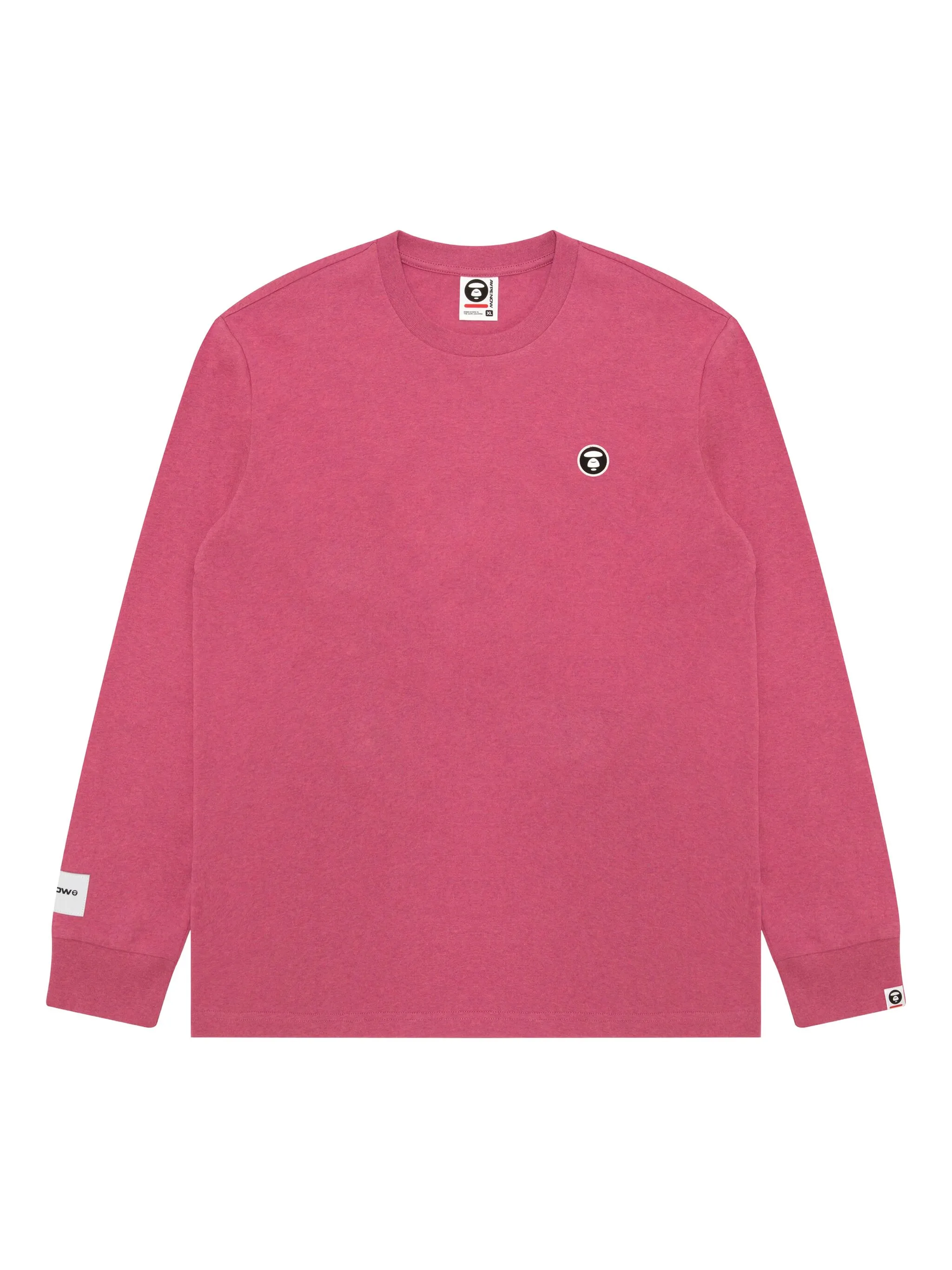 

Футболка с длинными рукавами и логотипом Aape By A Bathing Ape, розовый