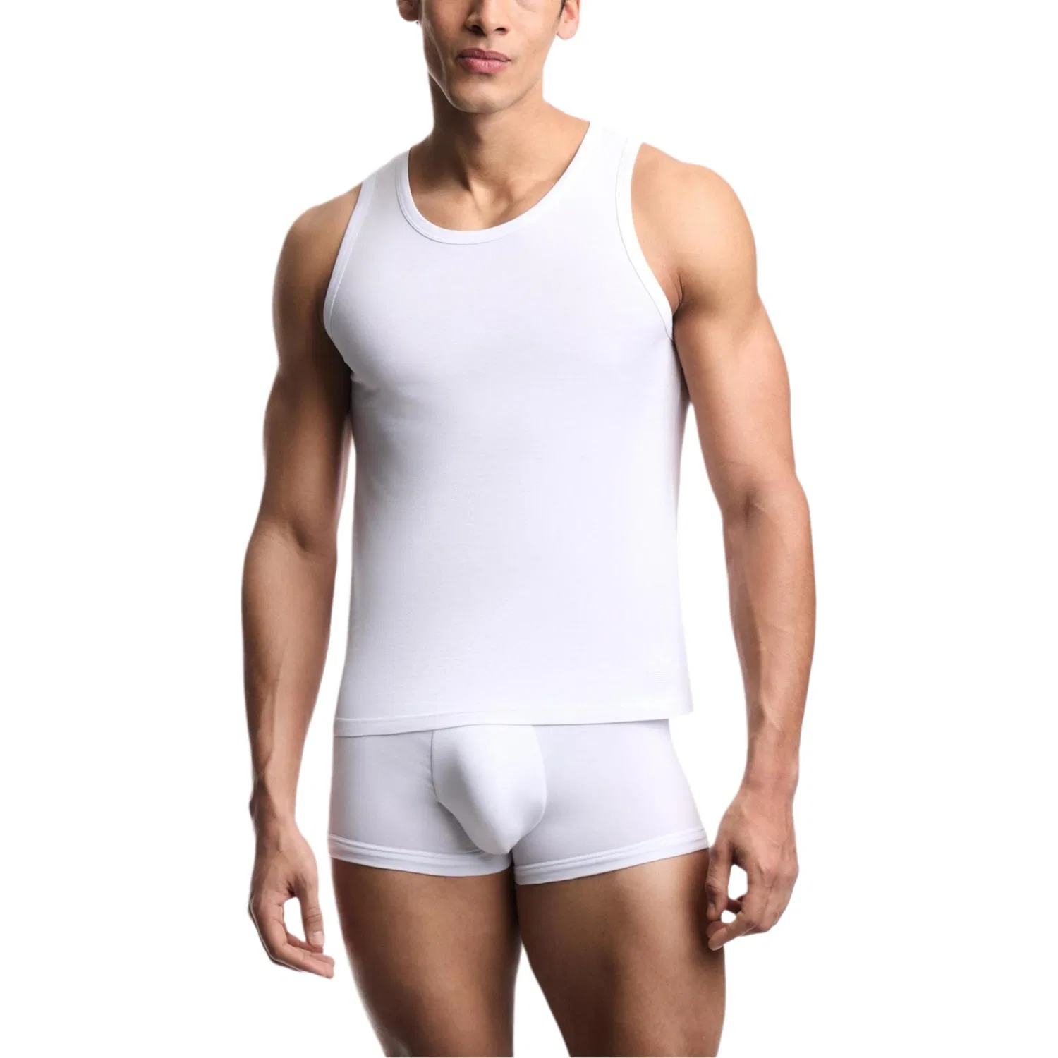 Майка EMPORIO ARMANI SS26 Tank Top Men's 2 Pack белый — фото 3