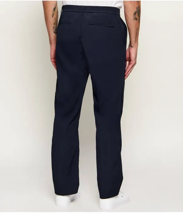 Брюки straight fit Calvin Klein, темно-синий — фото 4