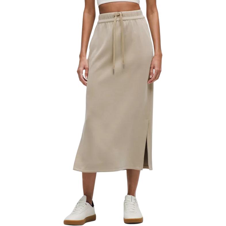 

Мягкая повседневная длинная юбка Women's Lululemon, Oak/Sheer Oak