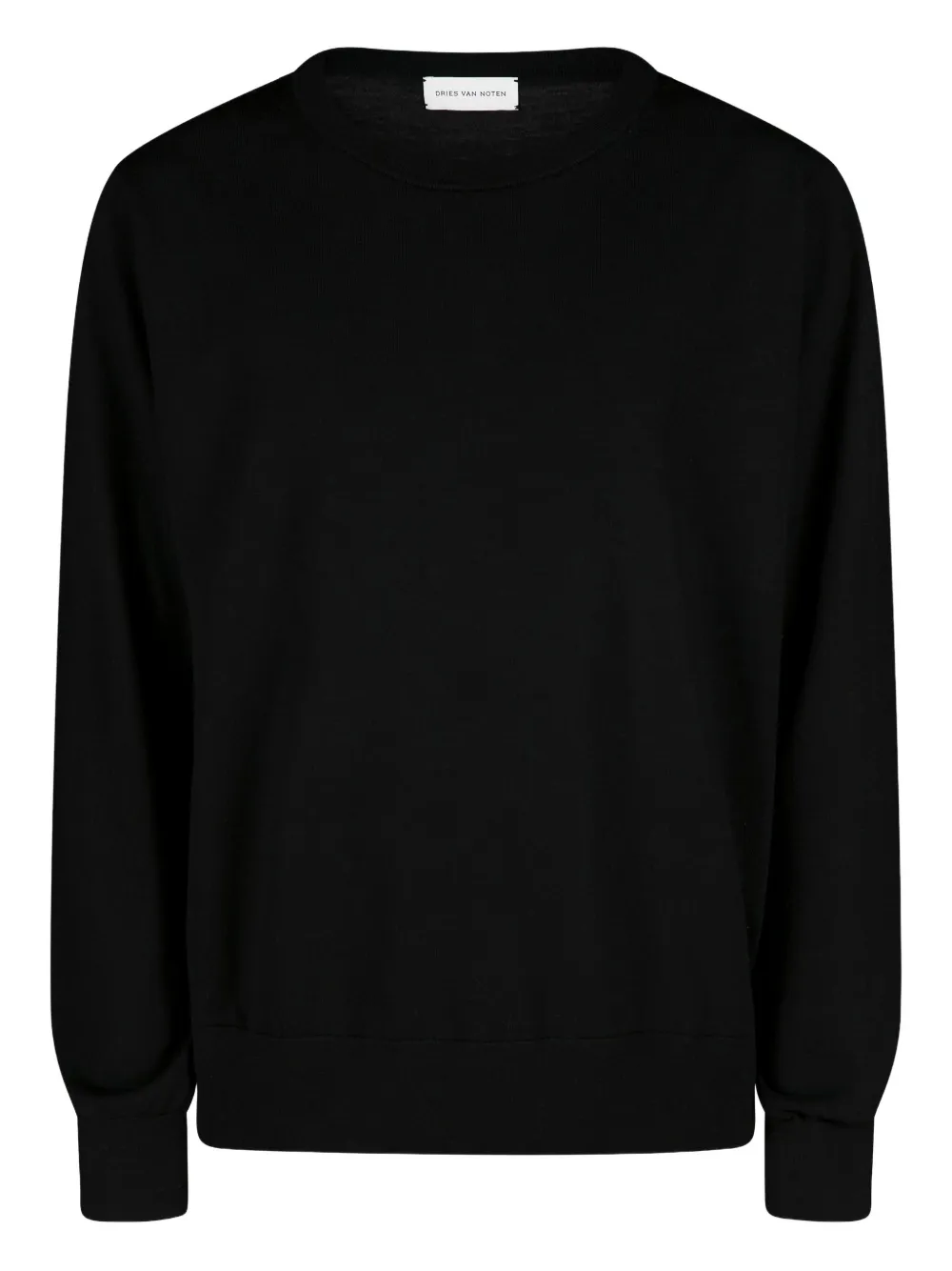 

Свитер с круглым вырезом DRIES VAN NOTEN, черный